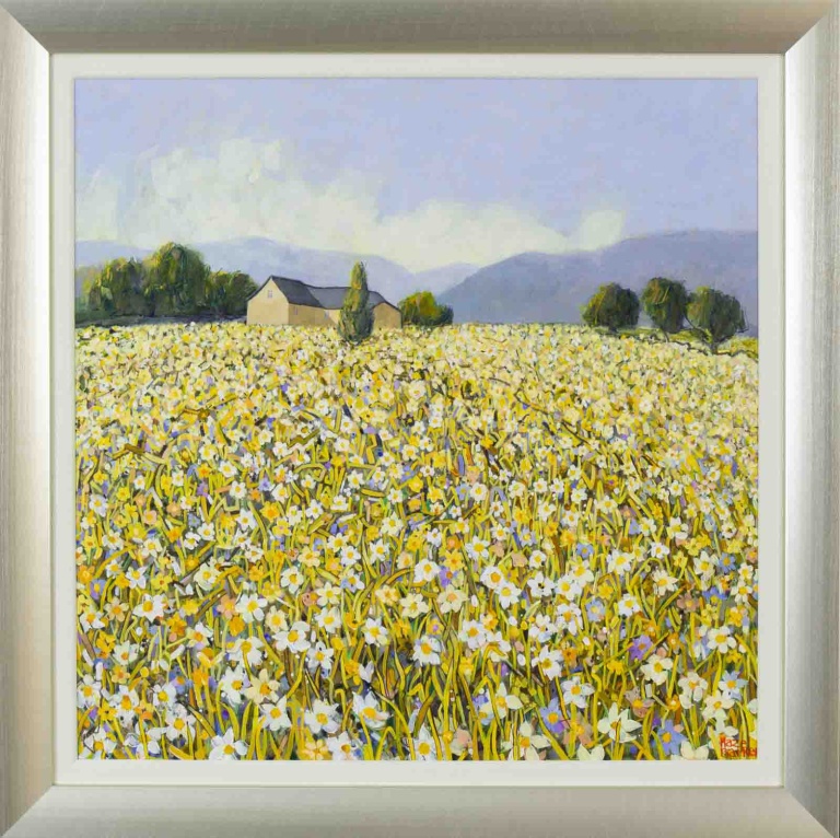 Golden Landscape, Normandy by Hazel Barker