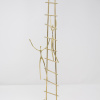 Limited Edition hand made bronze sculpture featuring a couple of friends climbing a ladder together helping each other by Anna Andreadi
