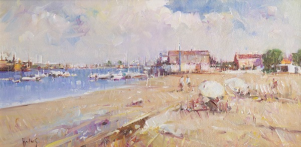 Coastal Cadiz by Helios Gisbert, original painting