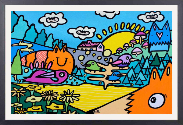 The Sunflower Meadow by Kev Munday, limited edition print