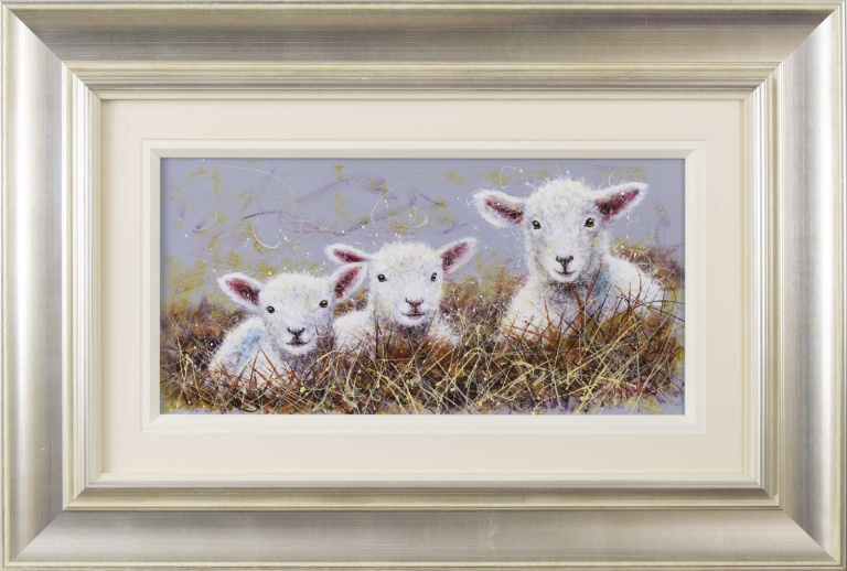 Trio of Lambs by Ruby Keller