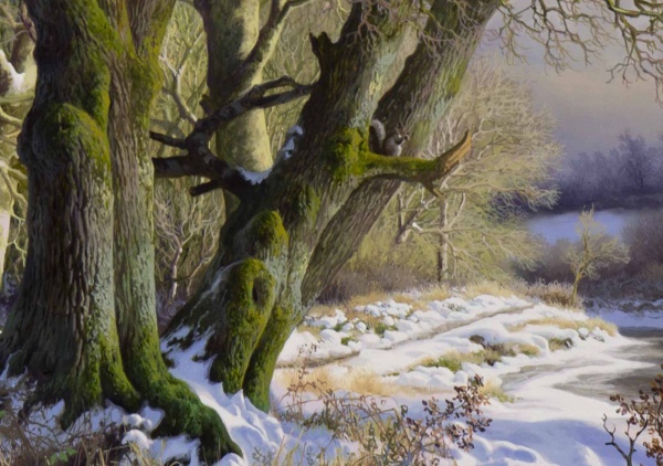 Winter Afternoon Light by Daniel Van der Putten, original painting