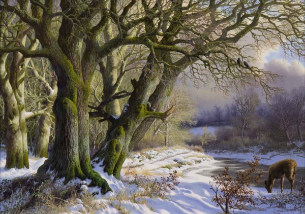 Winter Afternoon Light by Daniel Van der Putten, original painting