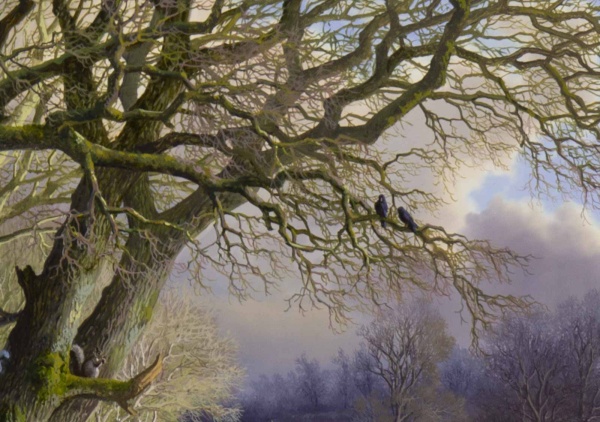 Winter Afternoon Light by Daniel Van der Putten, original painting