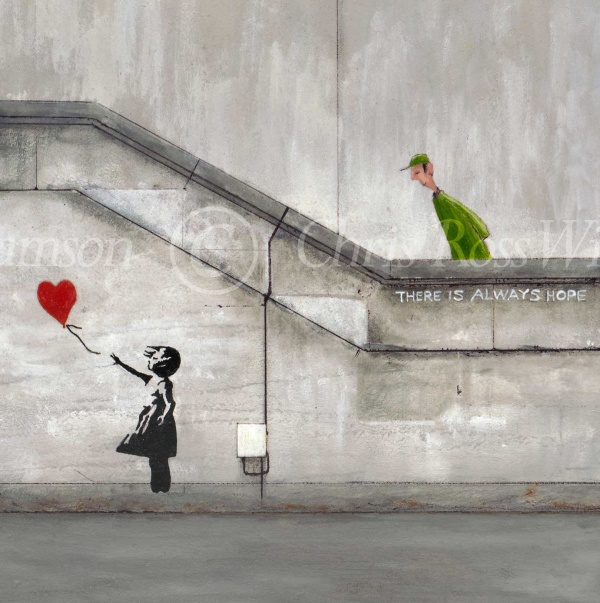 The Banksy by Chris Ross Williamson, limited edition print, detail