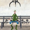 Gorlestone Banksy by Chris Ross Williamson, limited edition print, detail