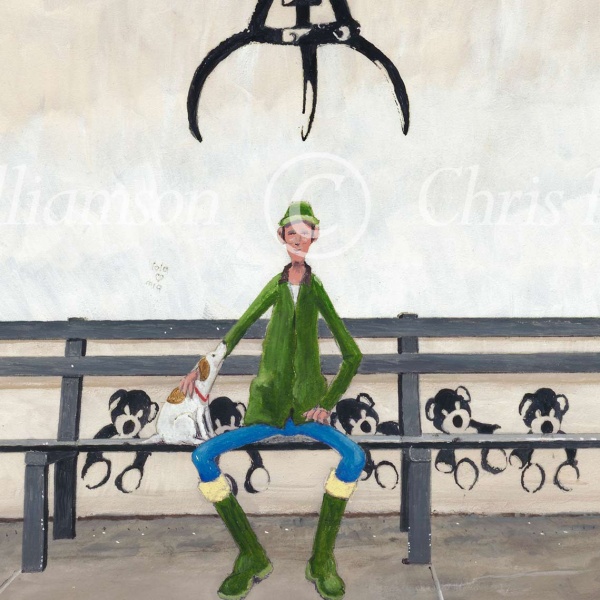 Gorlestone Banksy by Chris Ross Williamson, limited edition print, detail