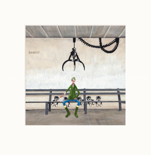 Gorlestone Banksy by Chris Ross Williamson, limited edition print