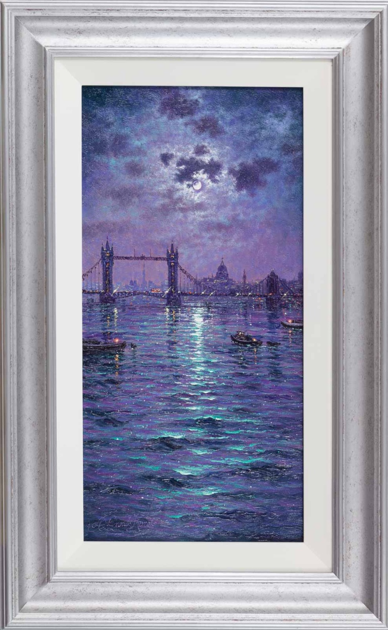 Tower Bridge by Moonlight by Andrew Grant Kurtis