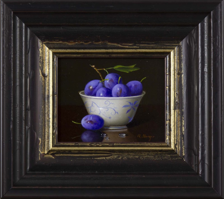 Bowl of Plums by Ronald Berger