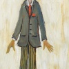 The Draper’s Apprentice after L.S.Lowry by David Henty, original painting