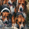 The Waders by Anthony Dobson, limited edition print, detail