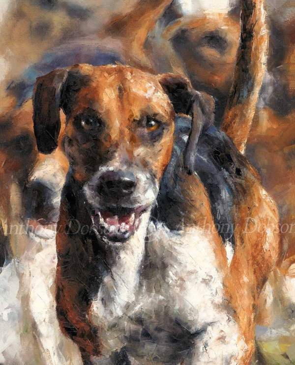 Ahead of the Pack by Anthony Dobson, limited edition print, detail