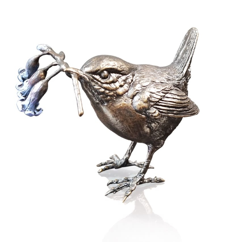 Wren with Bluebells