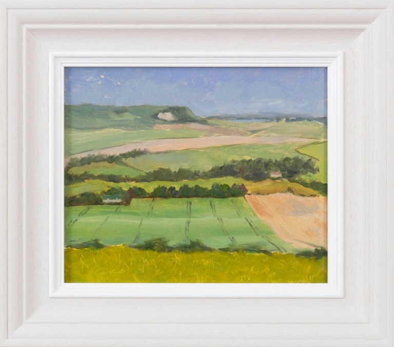 Harvest Time, South Downs by Matthew Cordwell