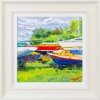 Higgledy-piggledy Boats, Aldeburgh by John Lawrence, original painting