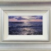 a calm painting of sunset over the ocean by Alfredo Navarro