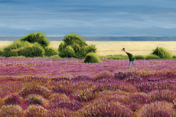 Dunwich Heath by Chris Ross Williamson, limited edition print, detail