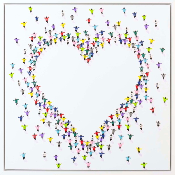 3d painting of a love heart by Casimiro Perez
