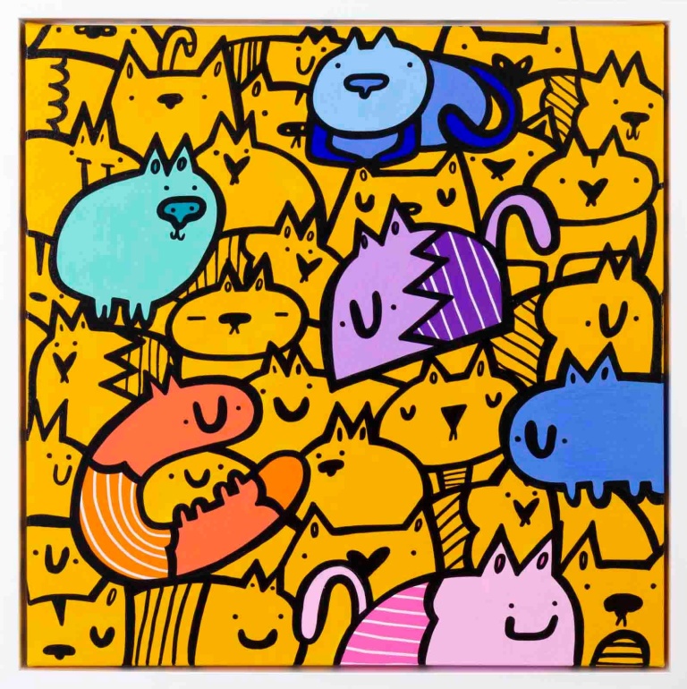 Kitty Crowd Surfers
