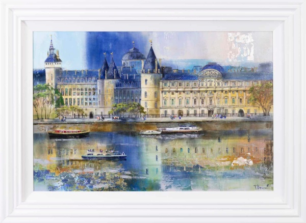 painting of cite de Paris by Veronika Benoni
