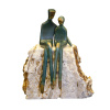 bronze sculpture on marble base by Yenny Cocq