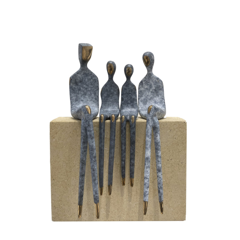 Family of Four on Limestone
