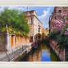 large oil painting of Venice by Raffaele Fiore