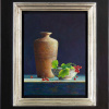 Terracotta Pot with Redcurrants by Lion Feijen, original painting