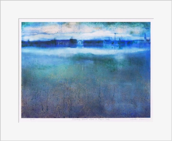 Floating World Above a Frozen Lake (Edition) by Hiroko Lewis, limited edition print