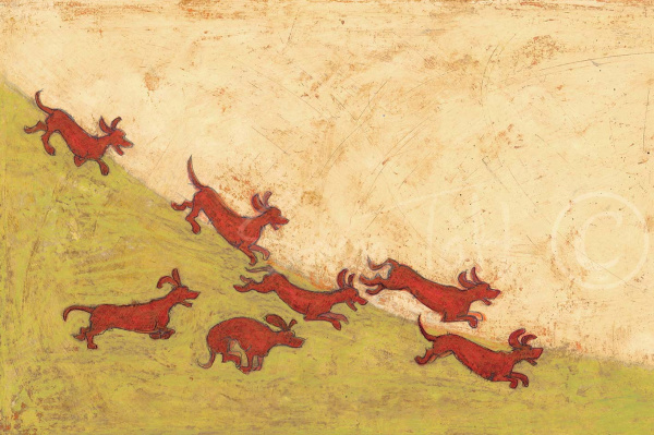 The Sandwich Thief Strikes Again by Sam Toft, limited edition print, detail