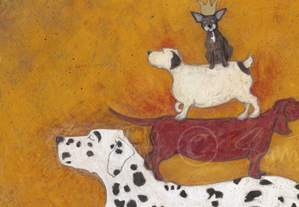 King of the Castle by Sam Toft, limited edition print, detail