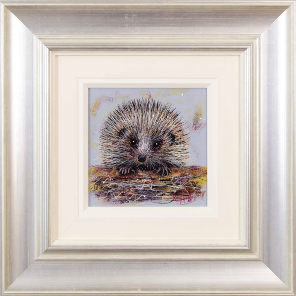 painting of a hedgehog by Ruby Keller