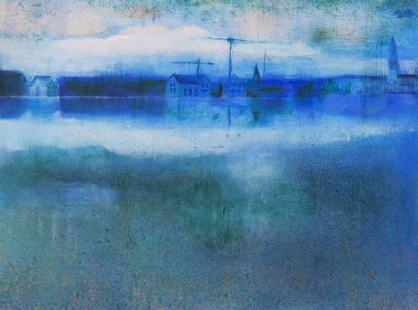 Floating World Above a Frozen Lake (Edition) by Hiroko Lewis, limited edition print