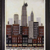 oil painting by sean durkin of empire state building and king kong
