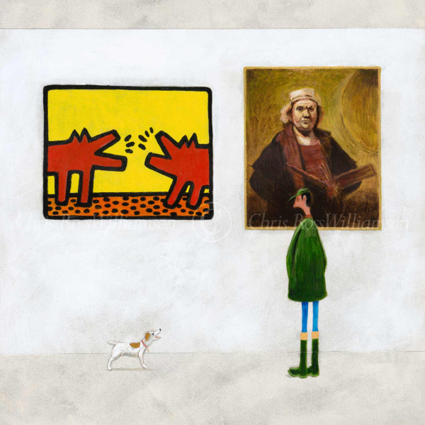 Barkin’ by Chris Ross Williamson, limited edition print