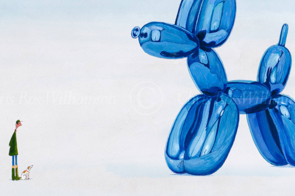 Balloon Dog by Chris Ross Williamson, limited edition print, detail