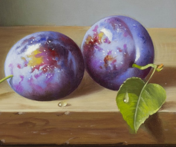 Plums by Zoltan Preiner, original painting