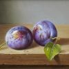 Plums by Zoltan Preiner, original painting