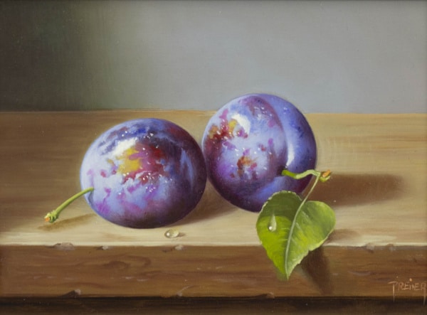 Plums by Zoltan Preiner, original painting
