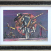 a couple embrace with a purple backdrop in this Venice inspired limited edition print by Andrei Protsouk