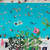 Tooting Bec Lido, London by Jenni Murphy, limited edition print, detail