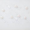 painting of swimming figures all in white with textiles and a resin layer applied to mimic the water by Ruben Abstract