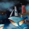 The Whale’s Tale by Gary Walton, limited edition print, detail