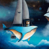 The Whale’s Tale by Gary Walton, limited edition print, detail