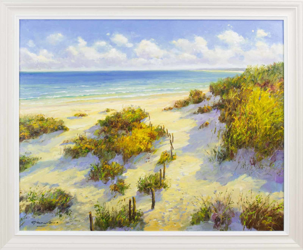 Down to the Beach by Gerhard Nesvadba, original painting