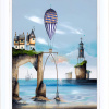Balloon Cottages II by Gary Walton, limited edition print