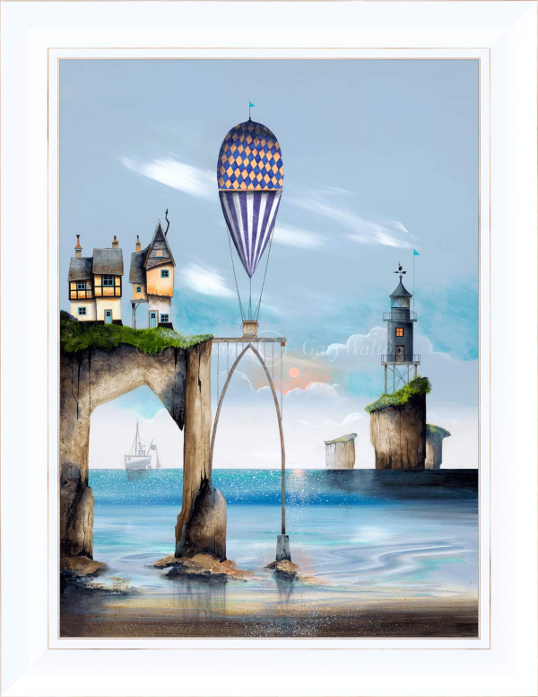 Balloon Cottages II by Gary Walton, limited edition print
