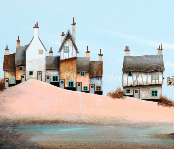 Sitting on the Dock of the Bay by Gary Walton, limited edition print, detail