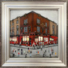 original painting by artist Sean Durkin of Temple Bar in Dublin after LS Lowry